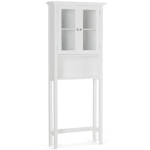 Acadian 68.4&quot H x 27.6&quot W Over The Toilet Space Saver Bath Cabinet in Pure White