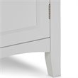 Simpli Home Avington Contemporary Wooden Bath Storage Tower in Pure White