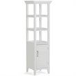 Simpli Home Avington Contemporary Wooden Bath Storage Tower in Pure White