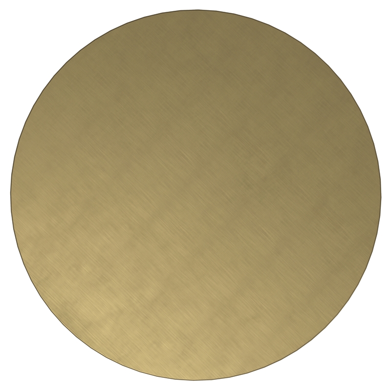 Toby 17 inch Wide Modern Metal Accent Table in Black/Gold Ombre Iron & Assembled