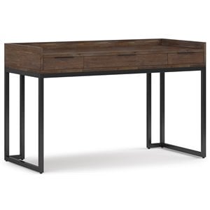 Simpli Home Milverton ACACIA WOOD Modern Industrial 54&quot Desk in Rustic Natural Brown