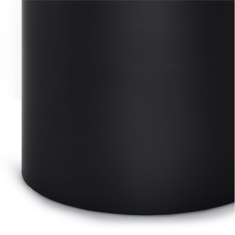 haynes 16 inch wide solid mango boho accent table in black & assembled