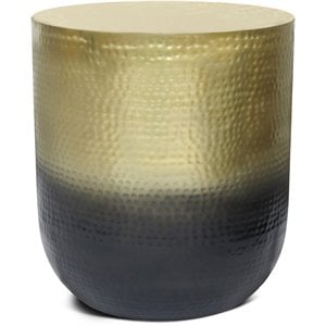 Simpli Home Kacy 19 inch Wide Boho Metal Side Table in Gold Ombre & Assembled