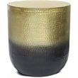 Simpli Home Kacy 19 inch Wide Boho Metal Side Table in Gold Ombre & Assembled
