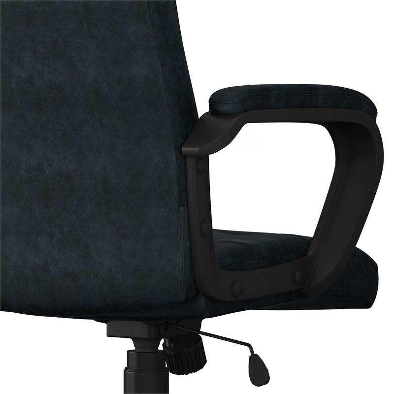 Brewer Swivel Adjustable Executive Computer Office Chair in Distressed Blue