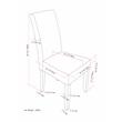 Acadian Transitional Parson Dining Chair(Set of 2) in Tanners Brown Faux Leather