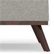Owen 36 in. W Square Coffee Table Storage Ottoman in Cloud Gray Polyester Fabric