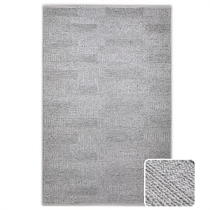 Stover 6 x 9 Area Rug Contemporary in Fog