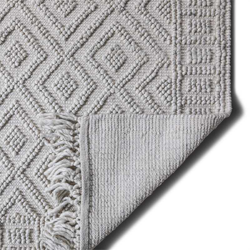 Mead 6 x 9 Area Rug Contemporary in Ivory