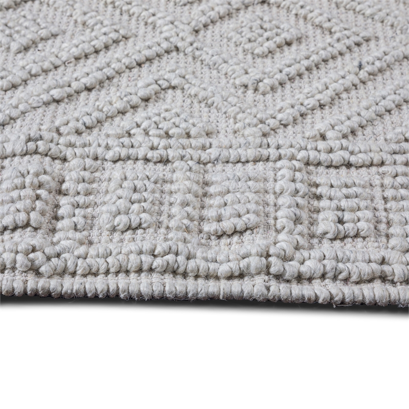 Mead 6 x 9 Area Rug Contemporary in Ivory