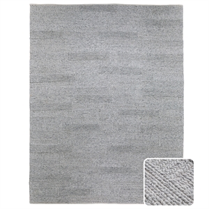 Stover 8 x 10 Area Rug Contemporary in Fog Gray