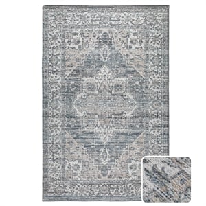 Belton 6 x 9 Area Rug Contemporary in Gray and Mustard