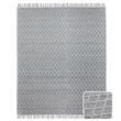 Ogden 8 x 10 Area Rug Contemporary in Ivory and Teal