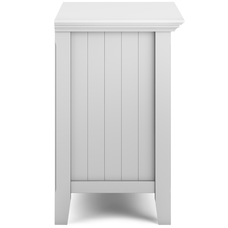 Acadian SOLID WOOD 24 inch Wide  Bedside Nightstand Table in White