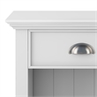 Acadian SOLID WOOD 24 inch Wide  Bedside Nightstand Table in White
