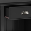 Acadian SOLID WOOD 24 inch Wide  Bedside Nightstand Table in Black