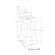 Roland Modern Swivel  Bar Stool in Black Vegan Faux Leather