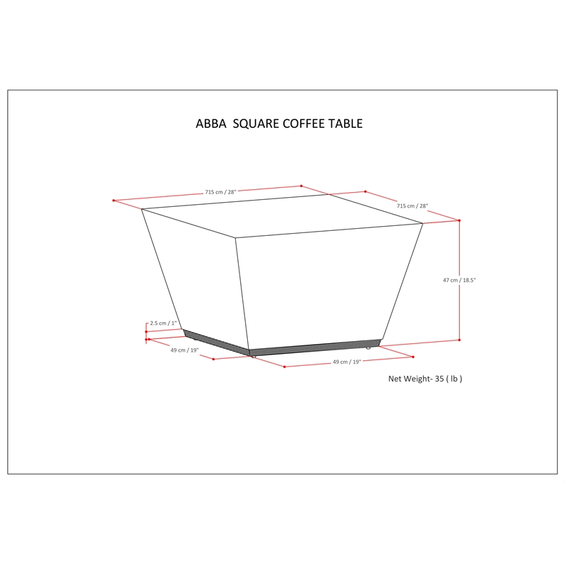 Abba SOLID MANGO WOOD 28