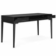 Harper SOLID HARDWOOD Mid Century Modern 60 inch Wide Desk in Black