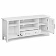 Kitchener SOLID WOOD 60 inch Wide Contemporary TV Media Stand in White
