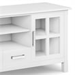 Kitchener SOLID WOOD 60 inch Wide Contemporary TV Media Stand in White
