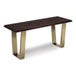 Lewis SOLID MANGO WOOD 42 inch Wide Contemporary Bench in Cognac