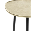 Tanner  Mid Century Modern 19 inch Wide Metal Metal Side Table in Gold
