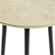 Tanner  Mid Century Modern 19 inch Wide Metal Metal Side Table in Gold