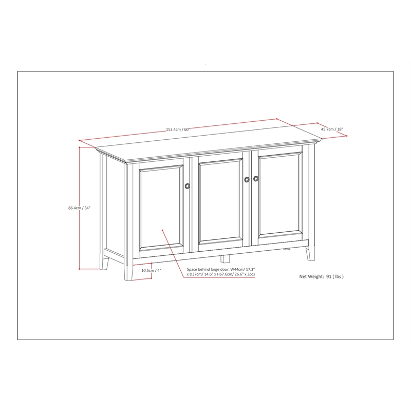 Simpli Home Amherst 60