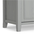 Amherst 54 inch Wide Solid Wood Transitional TV Stand in Fog Gray
