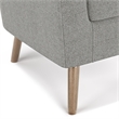 Thorne 30 inch Wide Accent Chair in Classic Gray