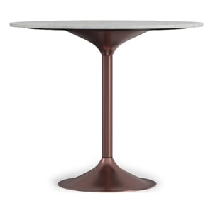 Osborne  and Iron 36 inch x 36 inch Round Contemporary Dining Table in White