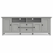 Amherst 72 inch Wide Solid Wood Transitional TV Stand in Fog Gray