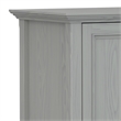 Amherst 72 inch Wide Solid Wood Transitional TV Stand in Fog Gray