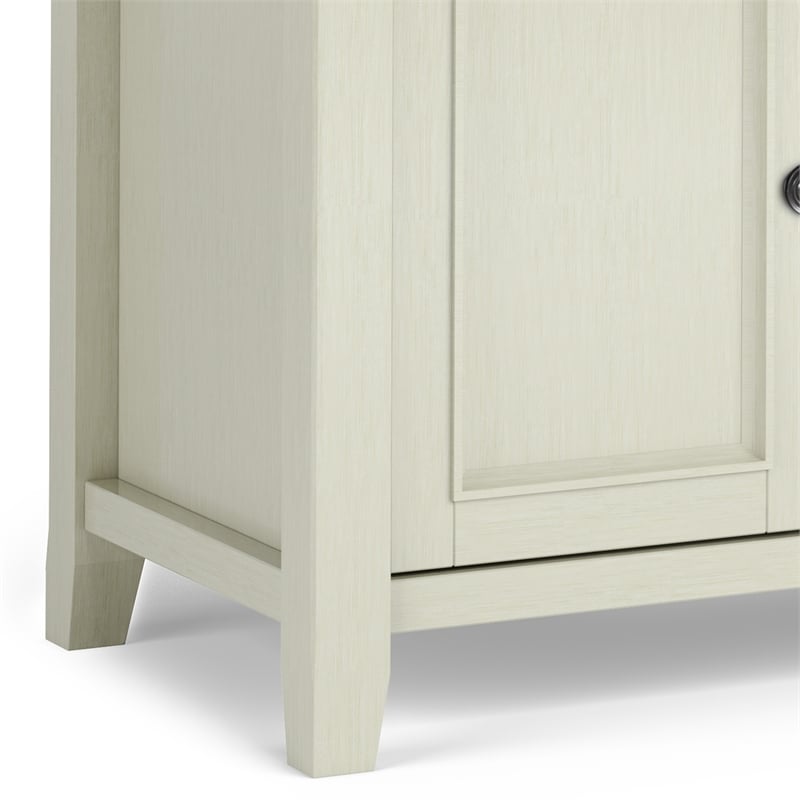 Amherst 54 inch Wide Solid Wood Transitional TV Stand in Antique White