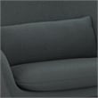 Elmont 30 inch Wide Mid Century Modern Accent Chair in Steel Gray Linen fabric