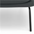 Elmont 30 inch Wide Mid Century Modern Accent Chair in Steel Gray Linen fabric