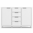 Hollander SOLID WOOD 54 inch Wide Contemporary Sideboard Buffet in White