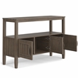 Lev SOLID WOOD 48 inch Wide Contemporary Console Table in Smoky Brown