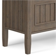Lev SOLID WOOD 48 inch Wide Contemporary Console Table in Smoky Brown
