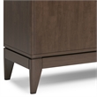 Harper 60 inch Wide Solid Hardwood Mid-Century Sideboard Buffet in Walnut Brown