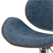 Marana Bentwood Adjustable Swivel Bar Stool Vegan Faux Leather