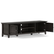 Amherst 72 inch Wide Solid Wood Transitional Low TV Stand in Hickory Brown
