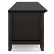 Amherst 72 inch Wide Solid Wood Transitional Low TV Stand in Hickory Brown
