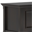 Amherst 72 inch Wide Solid Wood Transitional Low TV Stand in Hickory Brown