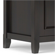 Amherst 72 inch Wide Solid Wood Transitional Low TV Stand in Hickory Brown