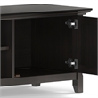 Amherst 72 inch Wide Solid Wood Transitional Low TV Stand in Hickory Brown