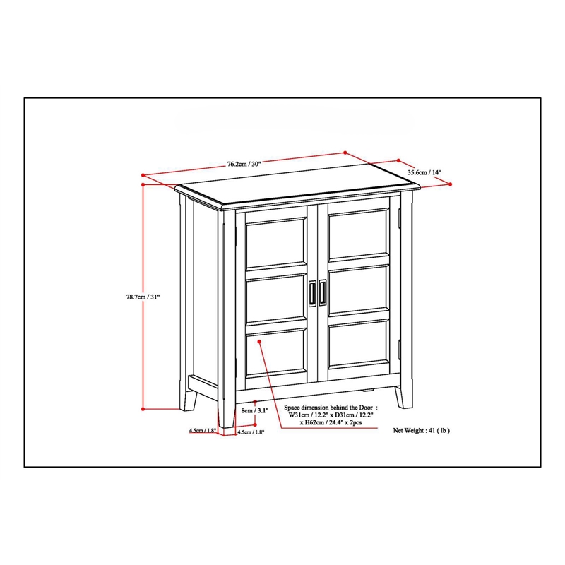 Simpli Home Burlington 30