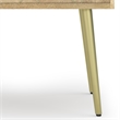 Jager Contemporay 22 inch Wide Metal Side Table in Natural