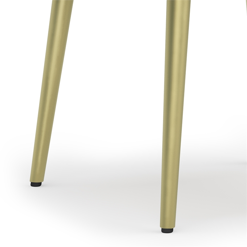 Jager Contemporay 22 inch Wide Metal Side Table in Natural